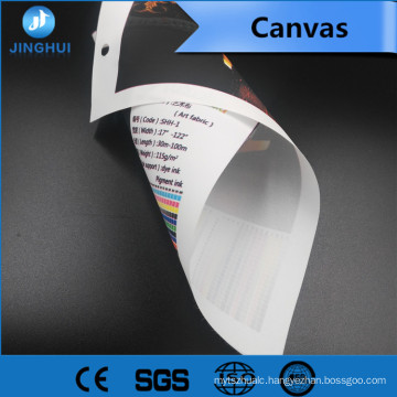 Waterproof 0.914m*30m canvas inkjet fabric for Pigment Inks Printing